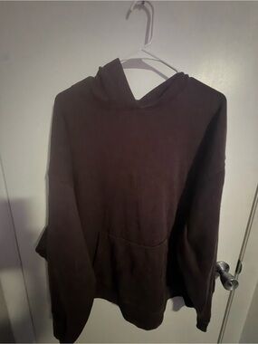 PINK Victoria's Secret Men's Brown Hooded Pullover Sweater